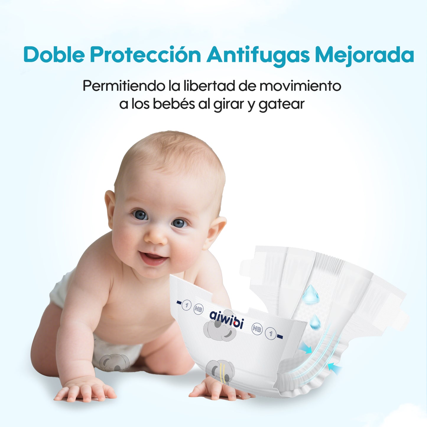 Pañales desechables para bebés Light Feather(NB)