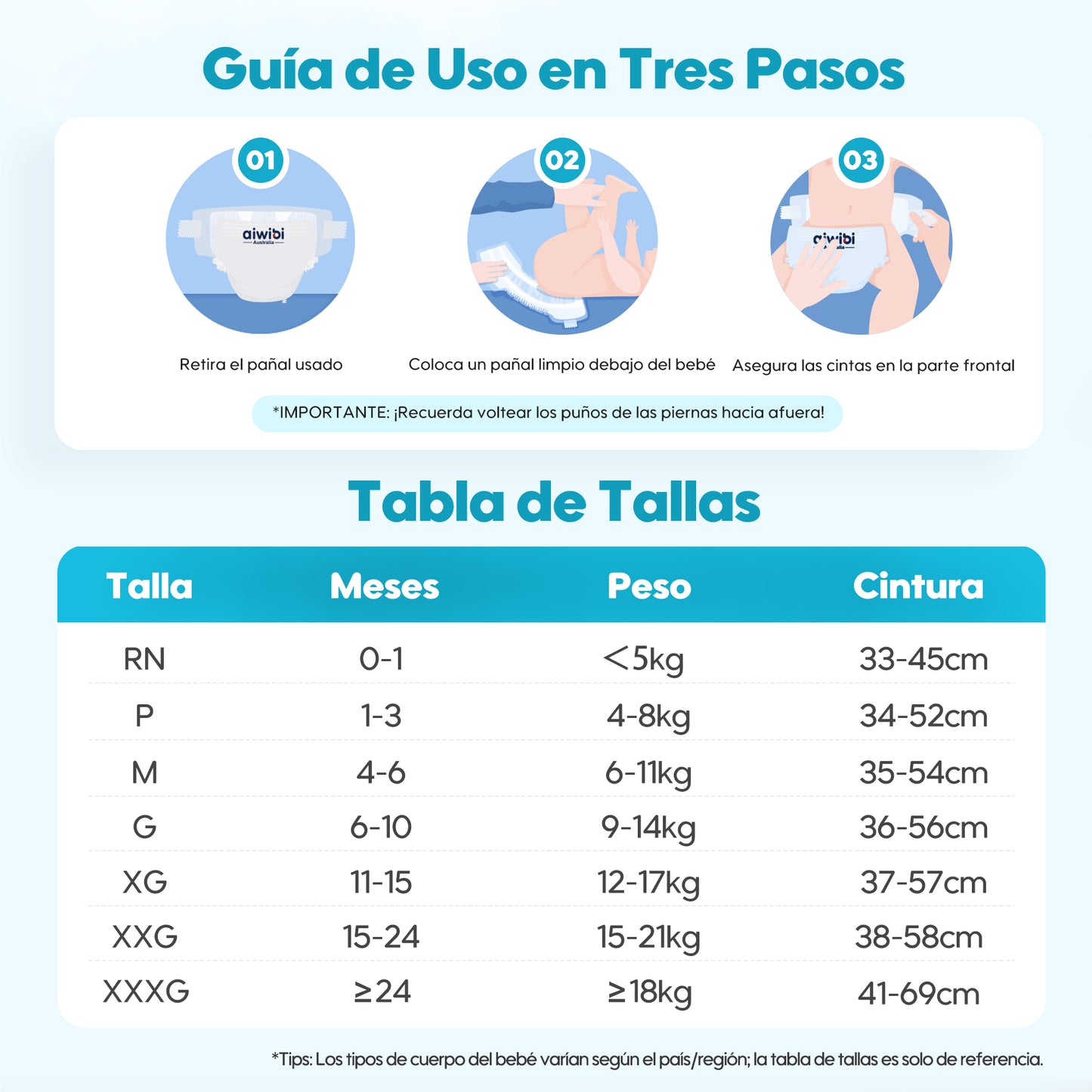 Pañales desechables para bebés Light Feather(NB)
