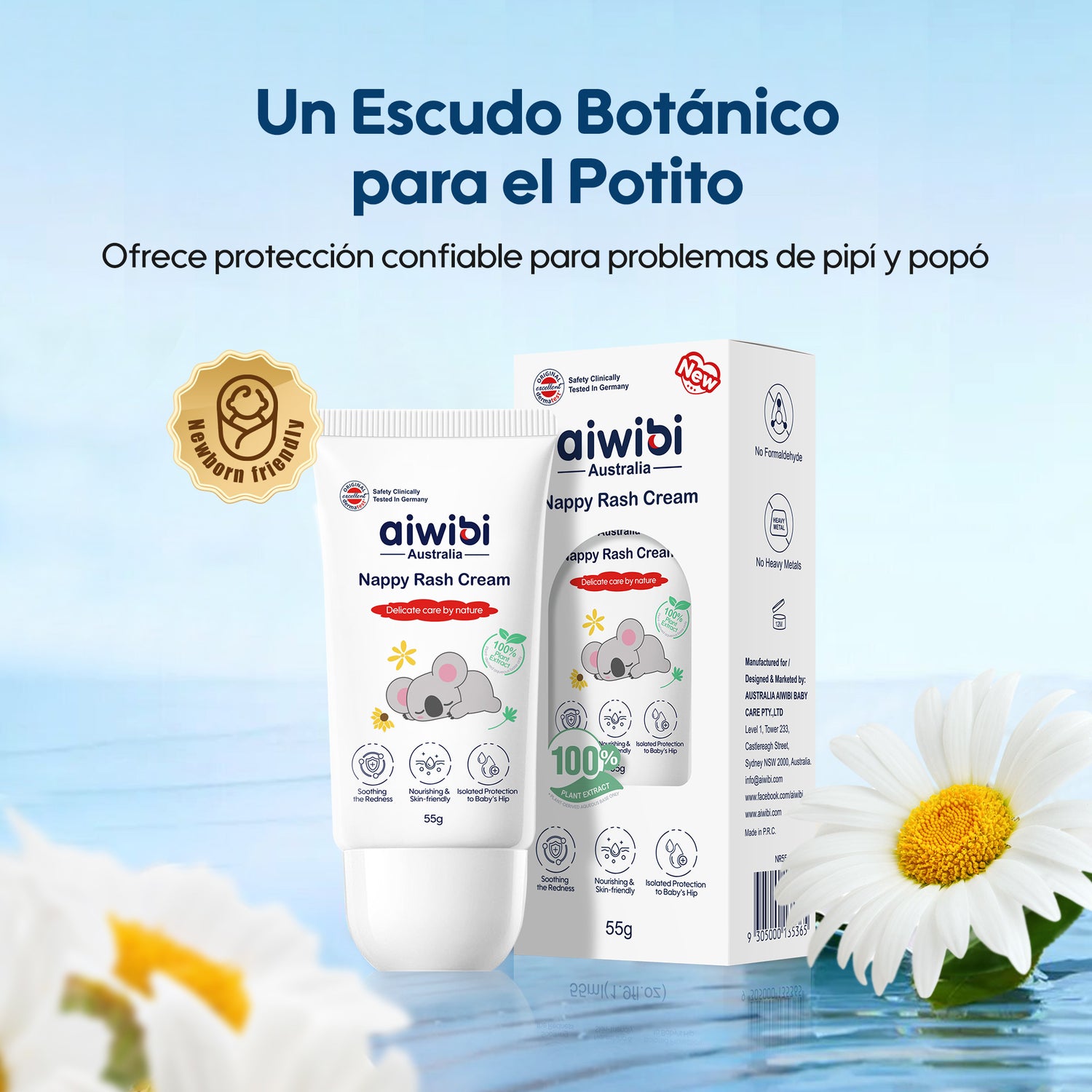 Crema para Irritaciones por Pañal Aiwibi 55ml