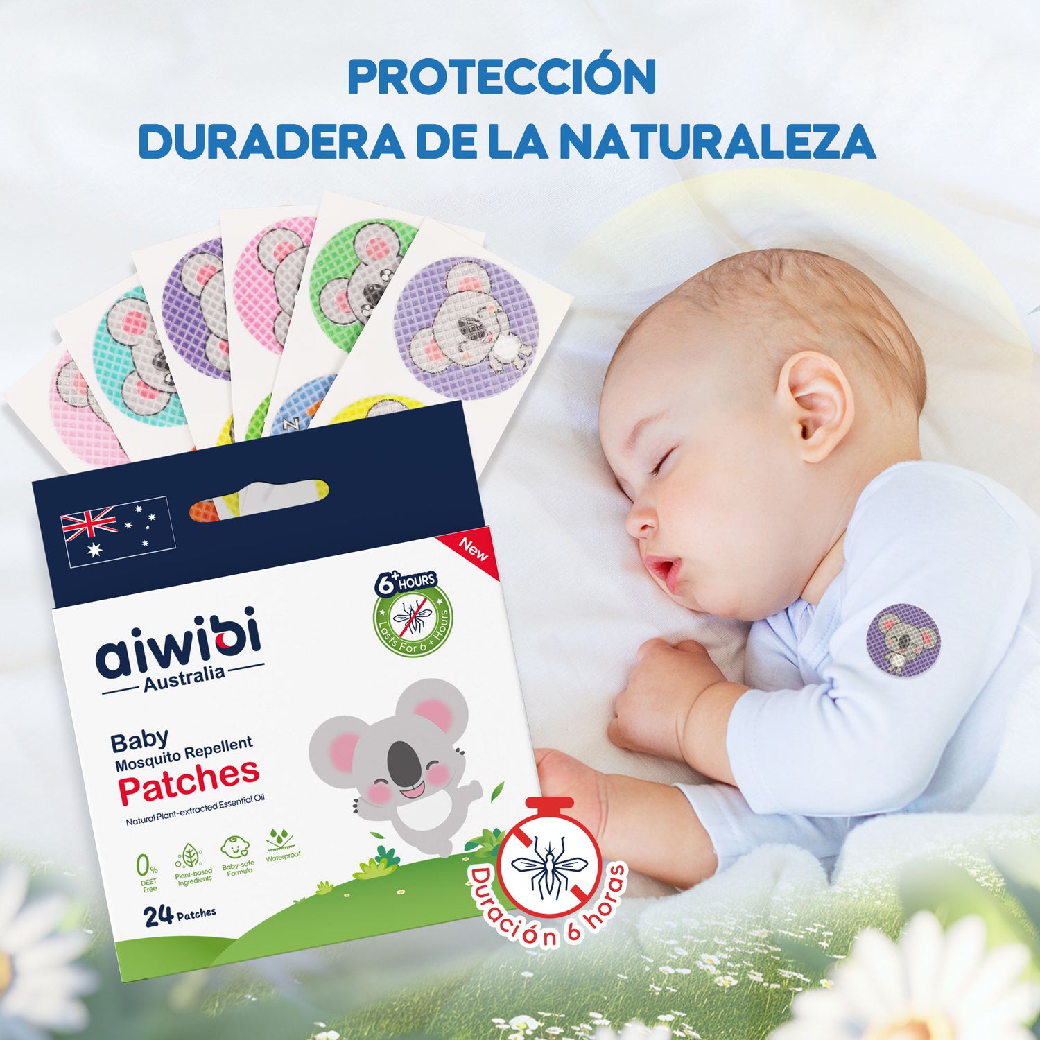 Parches repelentes de mosquitos