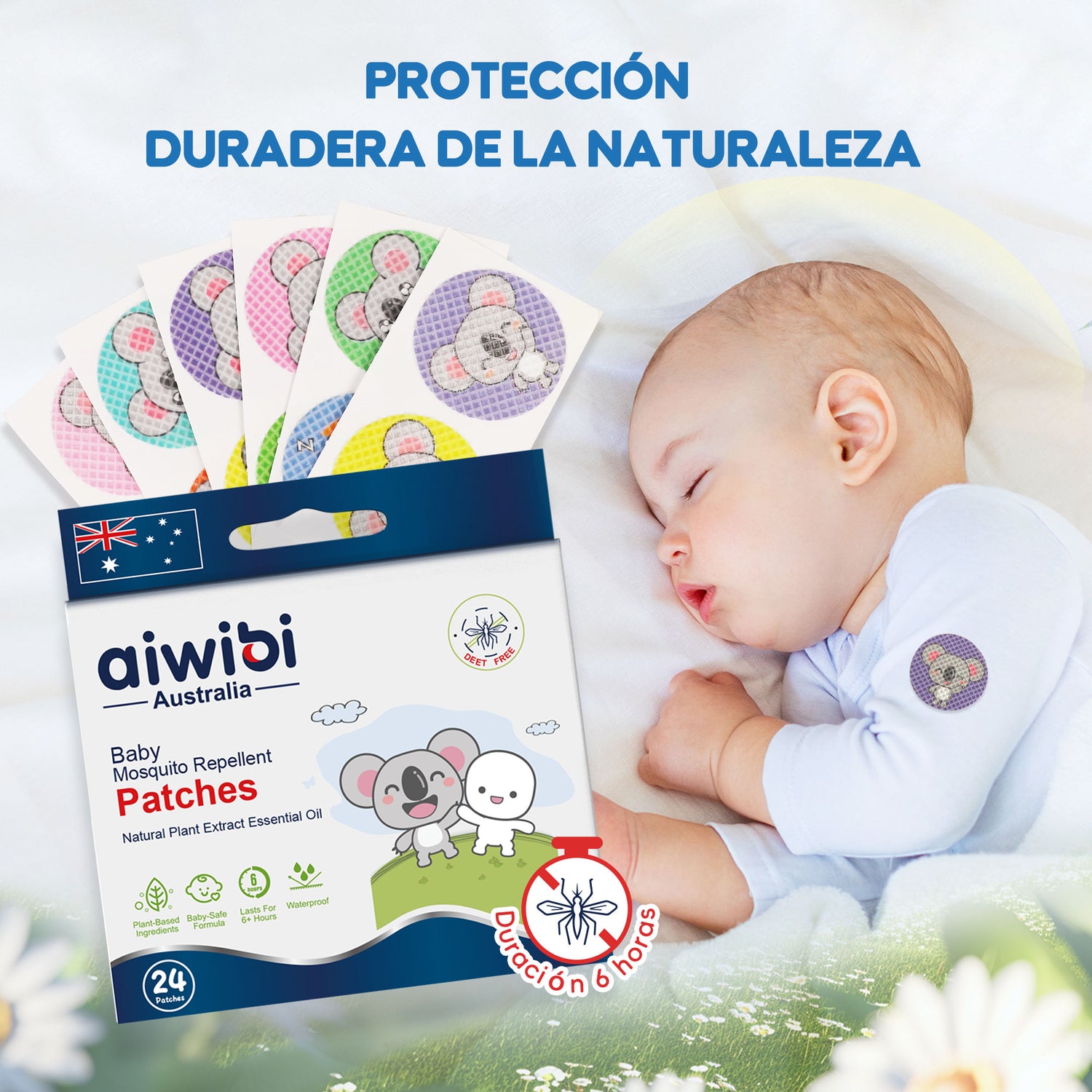 Parches repelentes de mosquitos