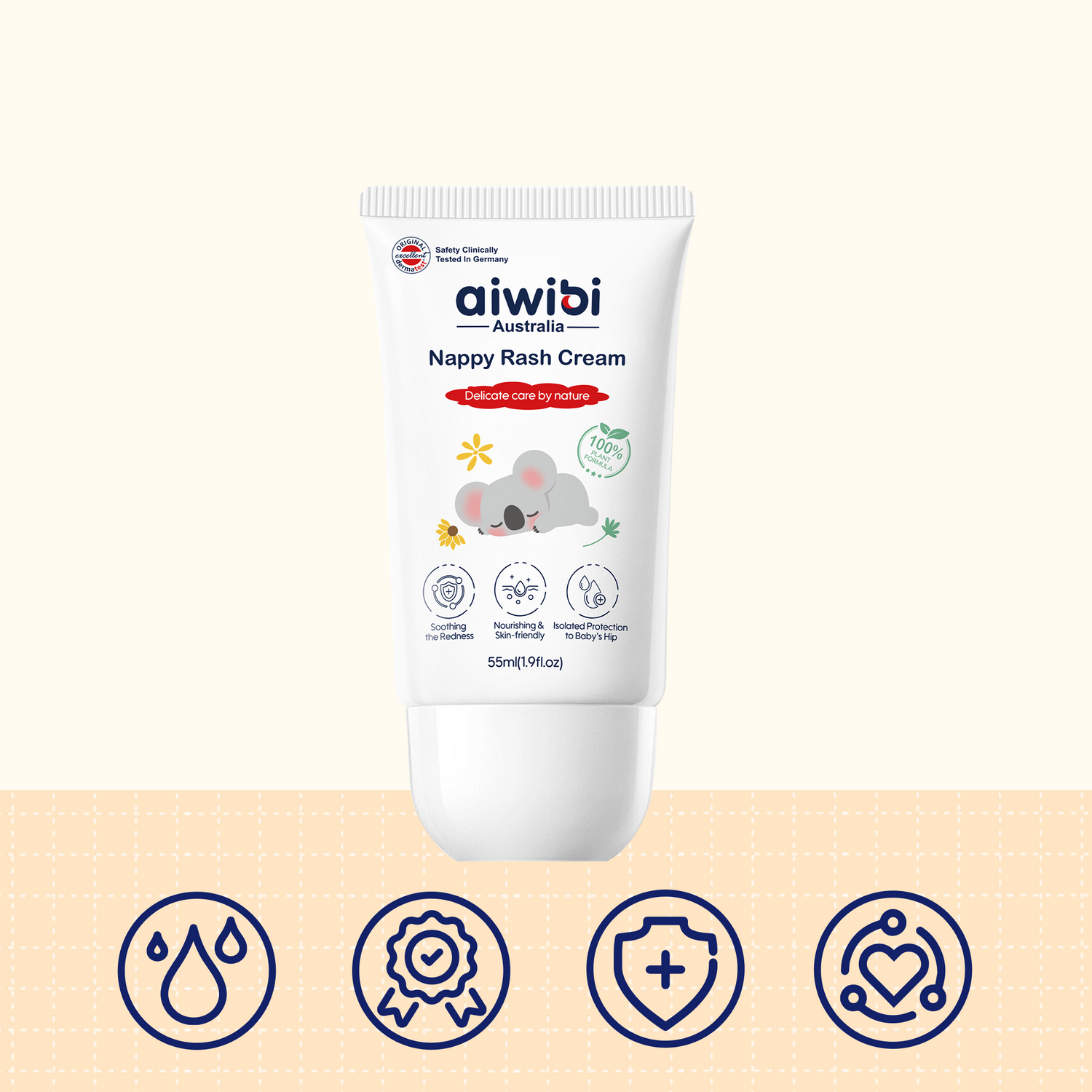 Crema para Irritaciones por Pañal Aiwibi 55ml