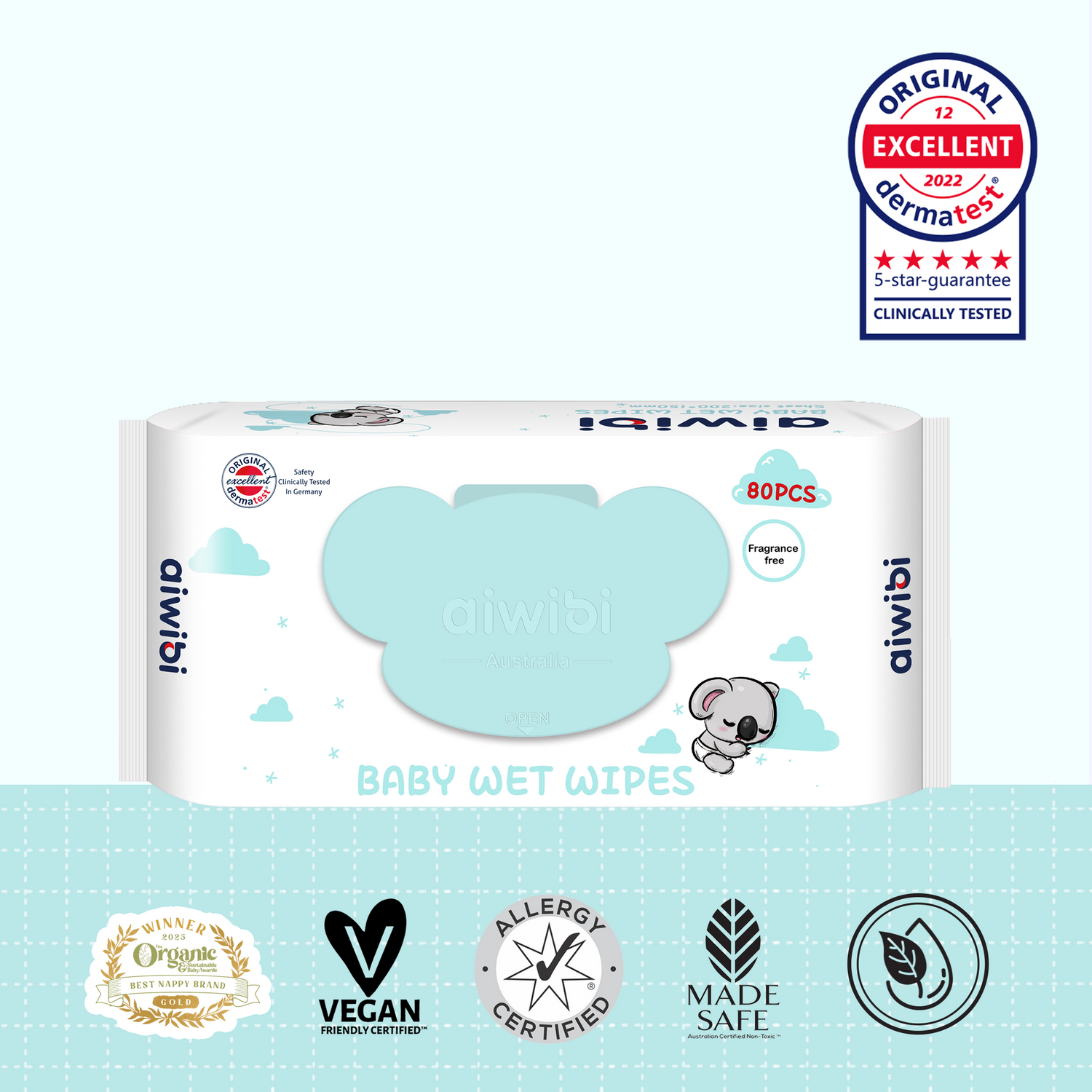 Pañitos húmedos para bebés Gentle Soft 80pcs (Sin Fragancia)