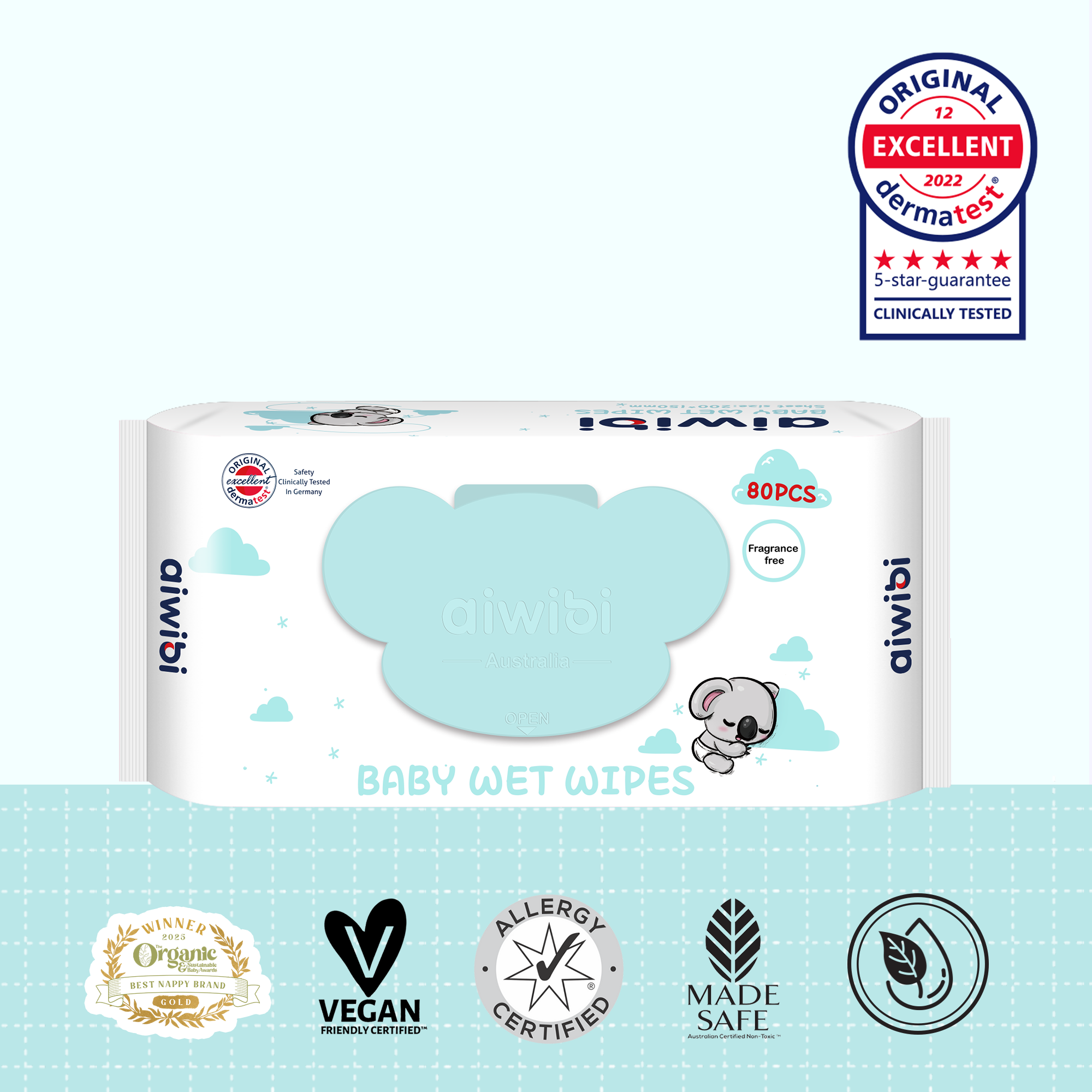 Pañitos húmedos para bebés Gentle Soft 80pcs (Sin Fragancia)