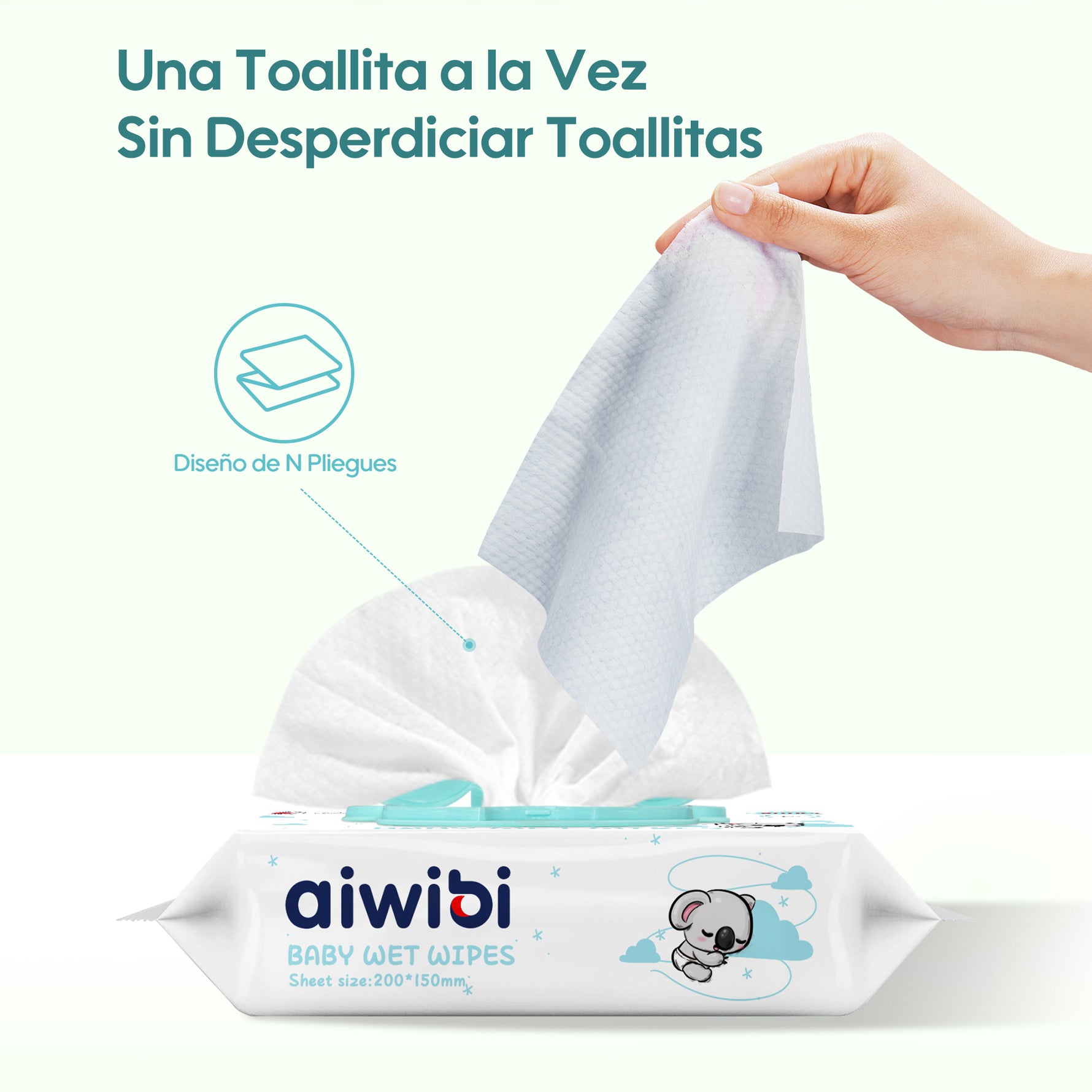 Una Toallita a la Vez Sin Desperdiciar Toallitas