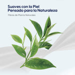  Hechas con materiales vegetales, sin alcohol ni fragancia, para limpieza suave en viajes.