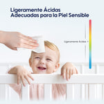 Toallitas portátiles Gentle Soft infusionadas con té verde, ingrediente antioxidante y calmante.