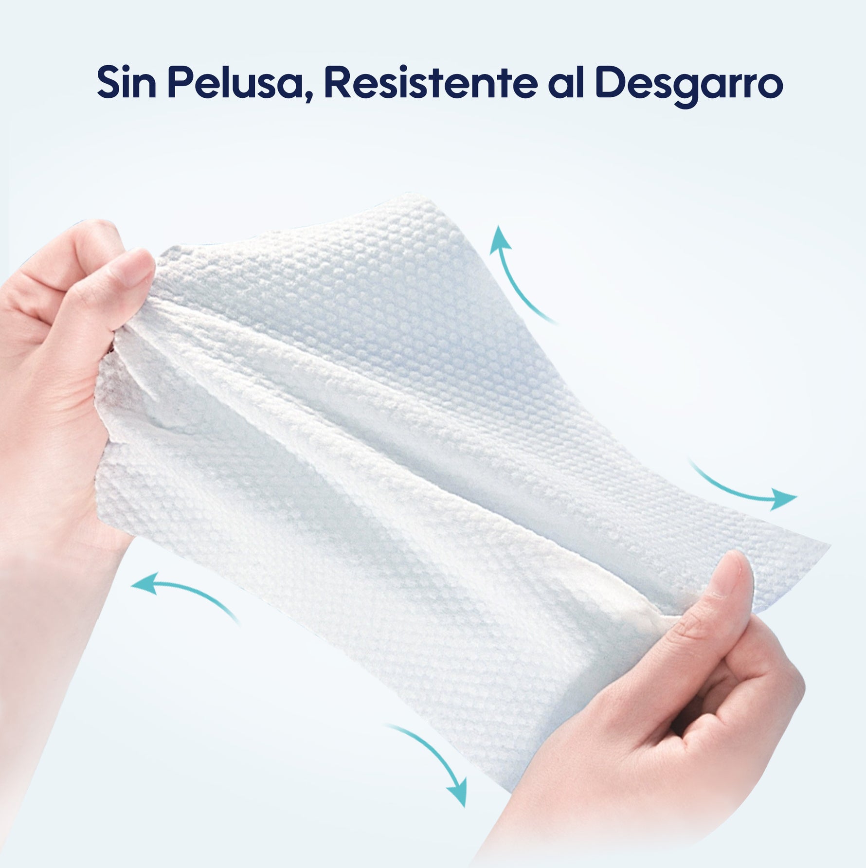 Pañitos húmedos Gentle Soft de Aiwibi: Sin Pelusa, Resistente al Desgarro.