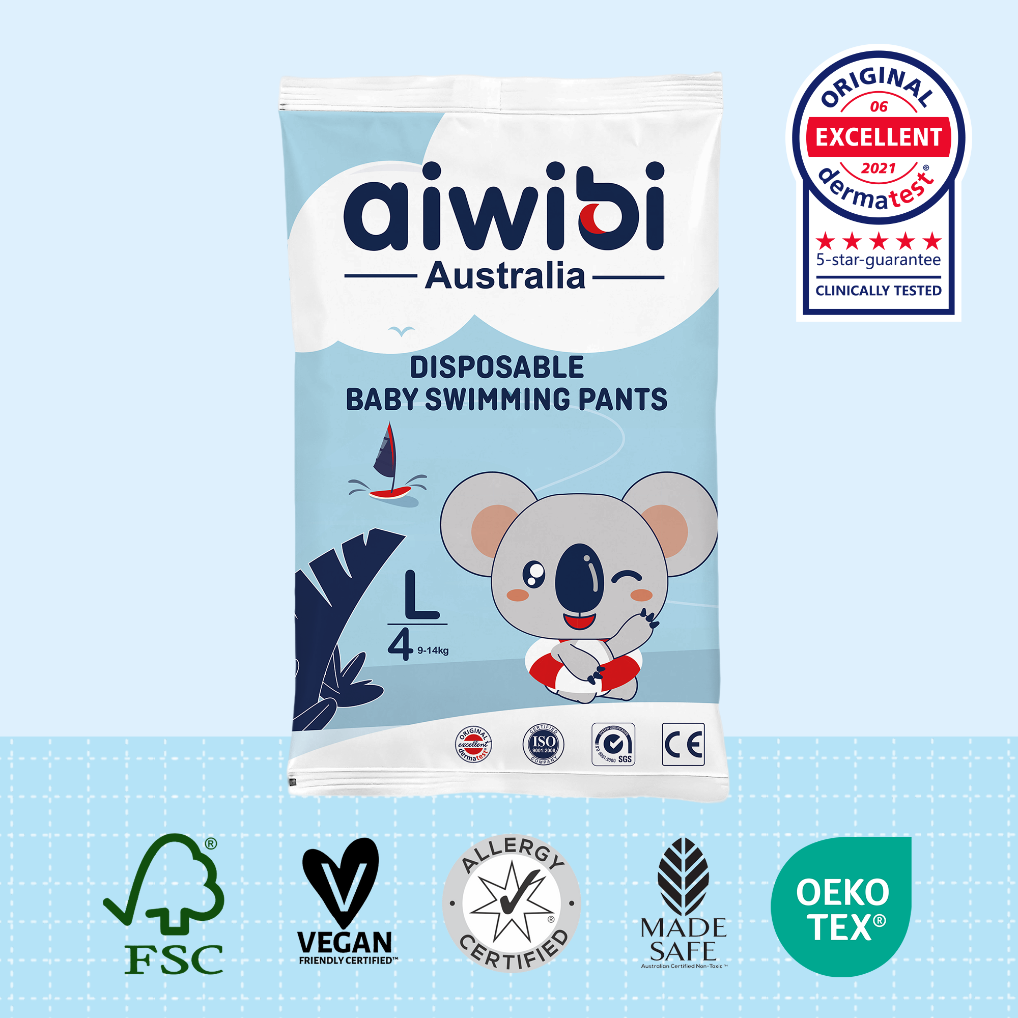 Pantalones de Natación Desechables para Bebés Talla(L)