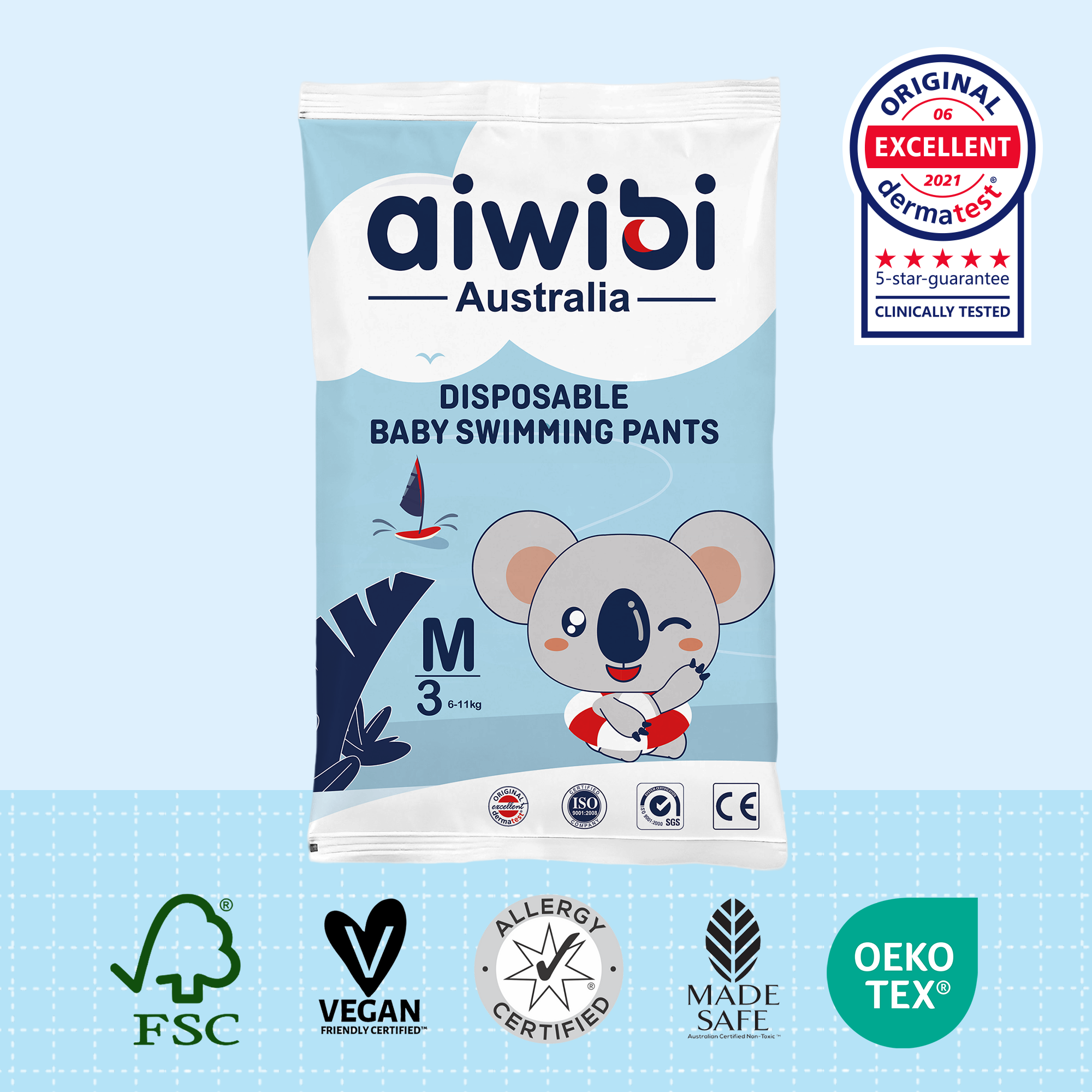 Pantalones de Natación Desechables para Bebés Talla(M)