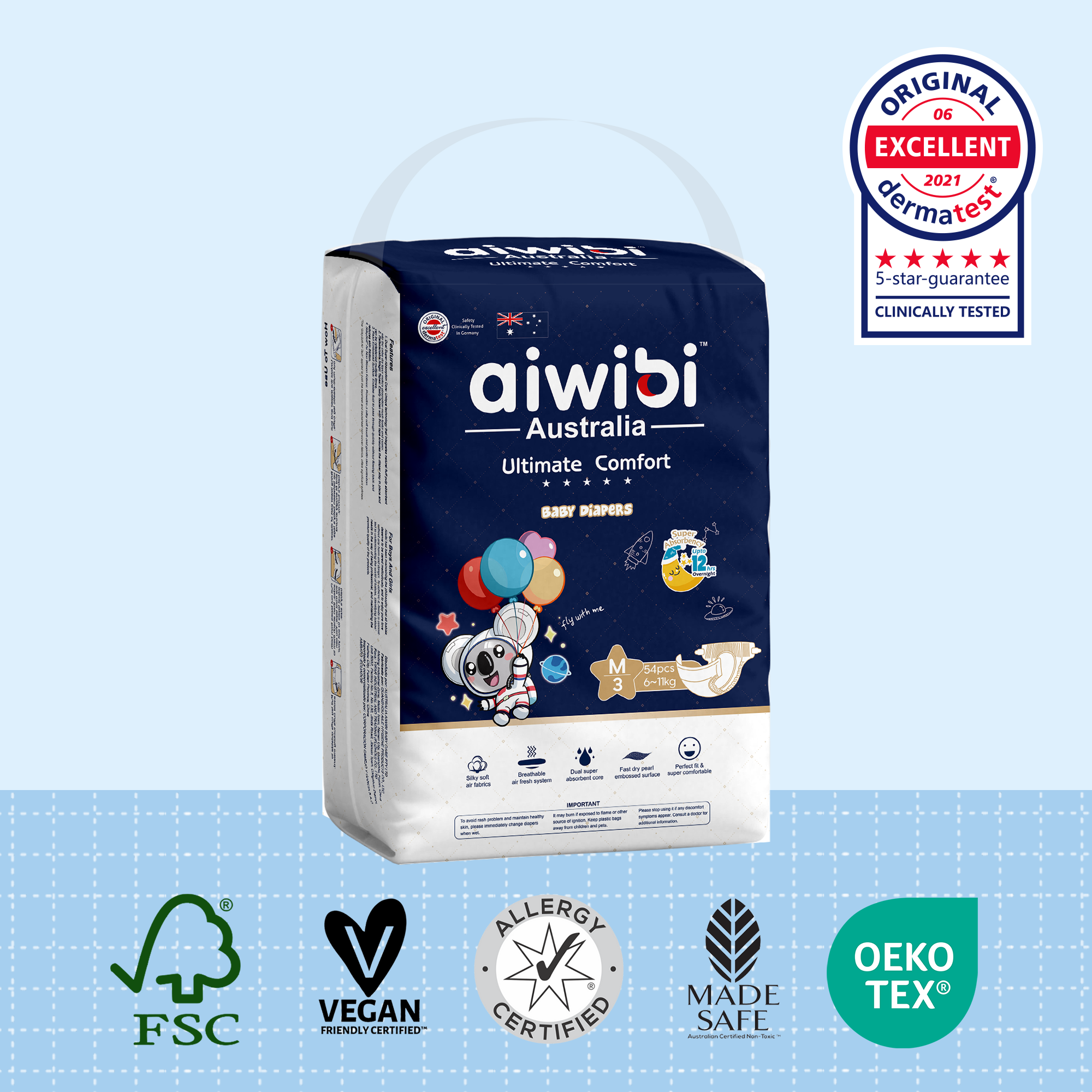 Pañales desechables para bebés Ultimate Comfort(M)