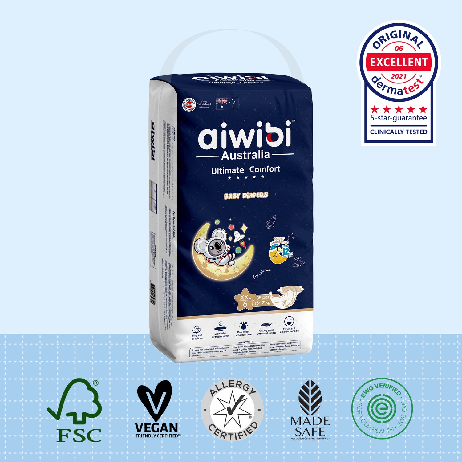 Pañales desechables para bebés Ultimate Comfort(XXL)